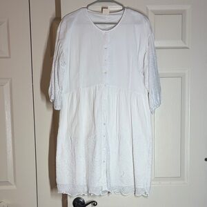 Elegant White Midi Dress